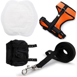 Adjustable Chicken Harness Diaper (5.4ft Leash) – Breathable & Washable Secure Training for Hens, Ducks & Chicks | Outdoor Walking & Discipline Solution