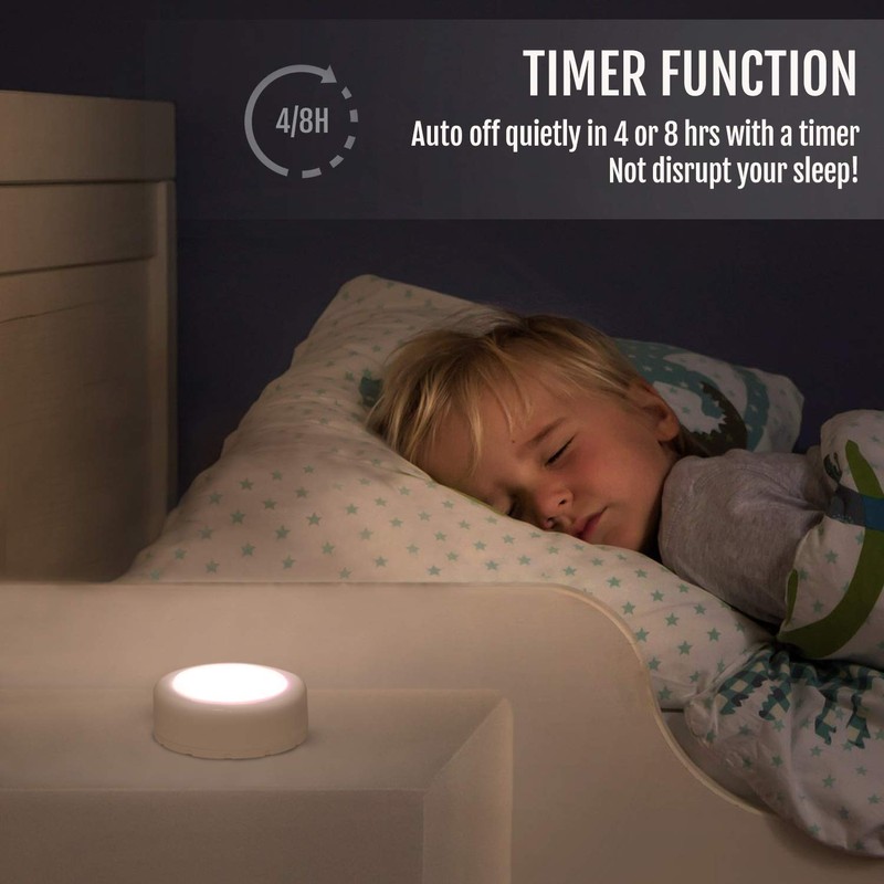 Novelty Place LED Puck Lights with Remote Control - Dimmable