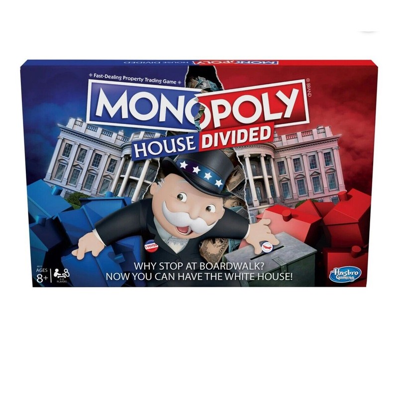HASBRO Monopoly House Divided Board Game Fun Political Politics collection