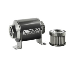DeatschWerks Fits 8-03-070-100K Stainless Steel Inline Fuel Filter Kit