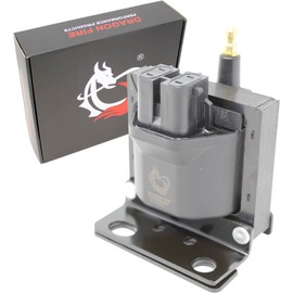 DRAGON FIRE PERFORMANCE EST Ignition Coil with CORRECT BRACKET Compatible with Mercruiser Volvo Penta OMC 3.0L 4.3L V6 & 5.0L 5.7L 7.4L 8.2L V8 EST Delco Ignition Replaces 898253T27,817378T, 3854002
