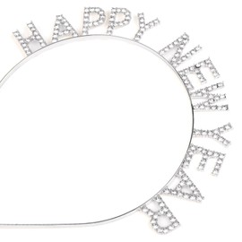New Year Headbands for Women Happy New Year Headbands, Rhinestone New Years Eve Head Band, New Years Eve Accessories Women New Year Hair Bands