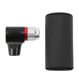 CO2 Bike Tire Inflator with Insulated Sleeve Compatible for Presta Valve American Valve for UNF 3/8in Thread 12g 16g 18g 25g Cartridges Bike Pump Black
