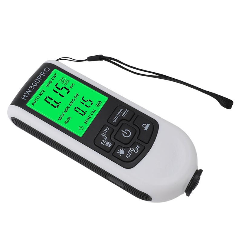 Paint Mil Thickness Gauge High Accuracy HD Backlit Display Anti