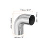 PATIKIL 2 Inch OD 304 Stainless Steel Butt, 90 Degree