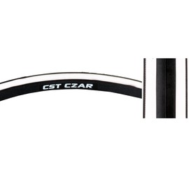 CST Czar Tire - 700 x 25, Wire Bead, Black/White