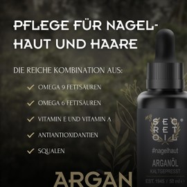 mySecretOil Pure Argan Oil 100ml (2 x 50ml) #Cuticle - 100% Cold Pressed and Natural Oil - Oil for Hair, Nails, Nail & Body Skin - Protection & Shine for Hair