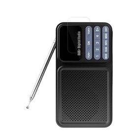 dipos I 2 x Clear Screen Protectors for Gallypek DAB Radio Screen Protector, Ultra Thin, Case-Friendly, Fingerprint Compatible