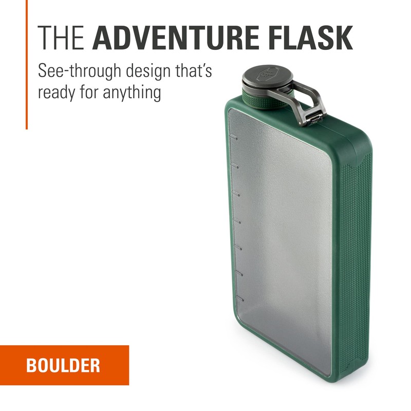 GSI Outdoors Boulder Flask 16 fl. oz. Green