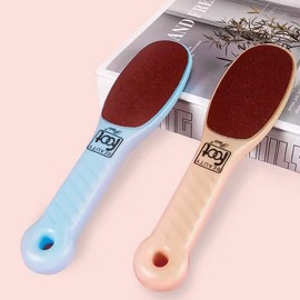 zalati Foot File Callus Remover Double-Sided Frosting with Handle for Foot Care Cleaning