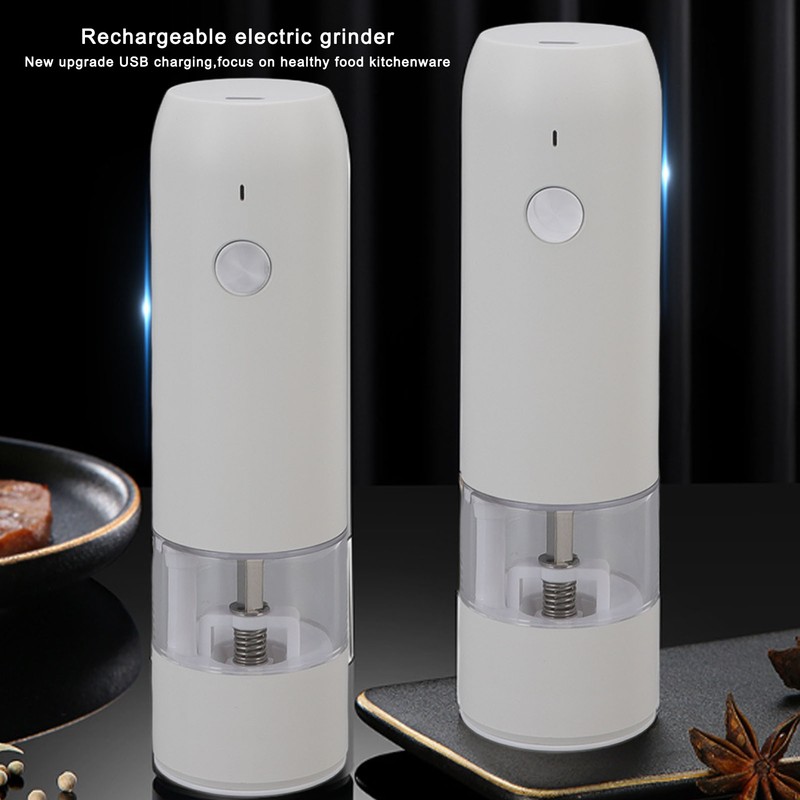 Electric Pepper Grinder Adjustable Coarseness Portable Pepper Mill for Pepper