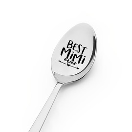 Mimi Nana Mothers Day Gifts for Mimi Grandma Birthday Gifts for Grandmother Day Gift from Grandchild Best Mimi Ever Gift Spoon for Gigi Granny Coffee Tea Lover Gift for Mimi Coffee Tea Spoons