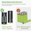 Battery Charger for Wii & Wii U Remote Controller,4pcs 2800mAh