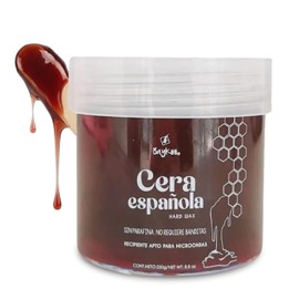 Baykini Cera Española para Depilar Frutos Rojos | Tarro 250 g para Microondas | Cera Depiladora para Piel Sensible y Vello Delgado | Depilación Facial Rápida y Sin Residuos