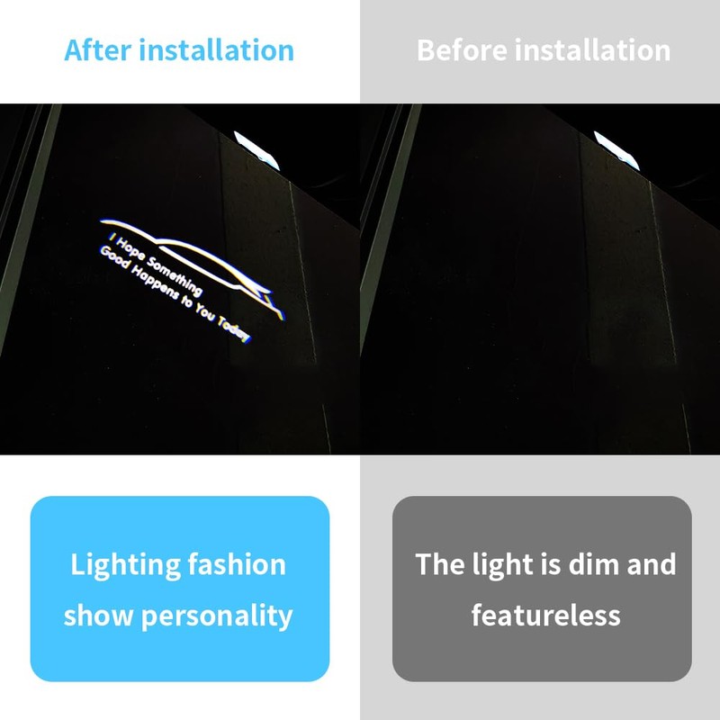 BuJinZeTui 2 PCS Car Door Logo Lights Compatible for Venza