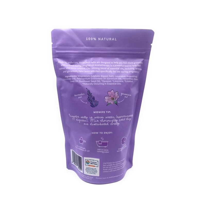 Mummy's Organics Pregnancy Epsom Bath Salts | Relaxing Lavender &