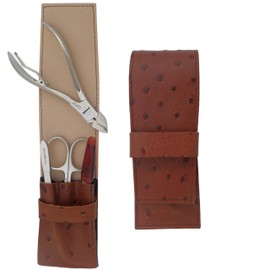 Tenartis 4-Piece Manicure and Pedicure Case Real Leather for Men
