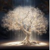 FULL DRILL ~ DIY DIAMOND PAINTING~ 30 X 30 CM~ GLO IN THE DARK~ TREE OF LIFE~USA