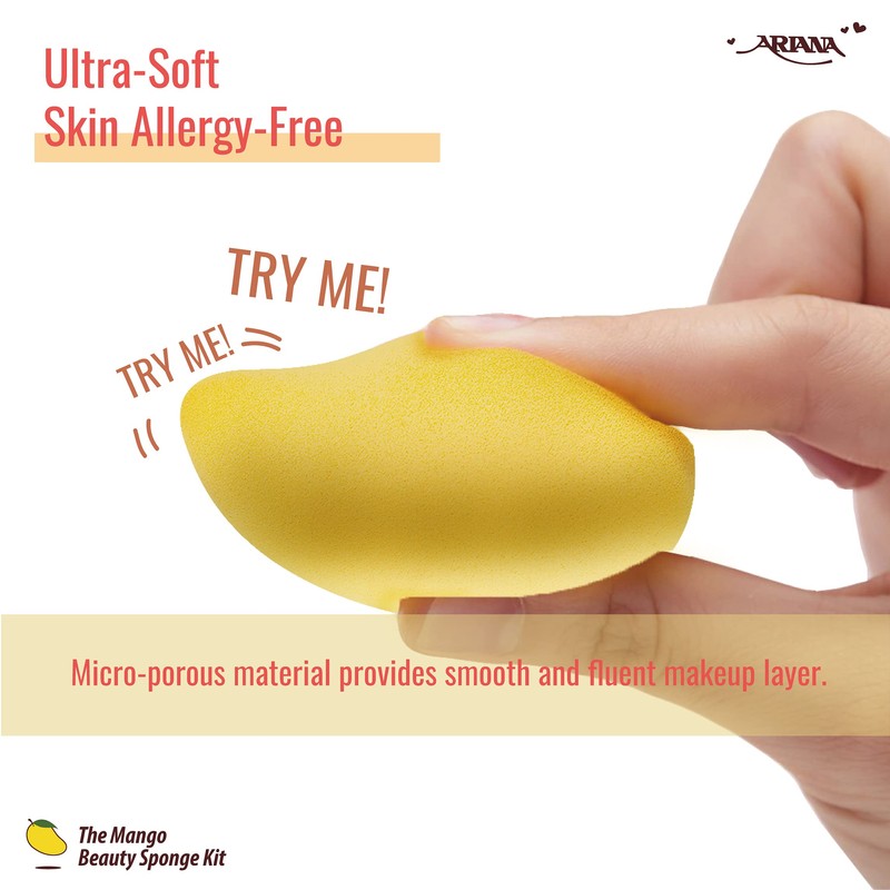 ARIANA THE MANGO BEAUTY SPONGE KIT - GREEN MANGO SPONGE