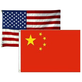 AES 2x3 2'x3' Wholesale Combo USA American & China Chinese 2 Flags Flag Banner Brass Grommets House Banner Brass Grommets Fade Resistant Double Stitched Premium Quality