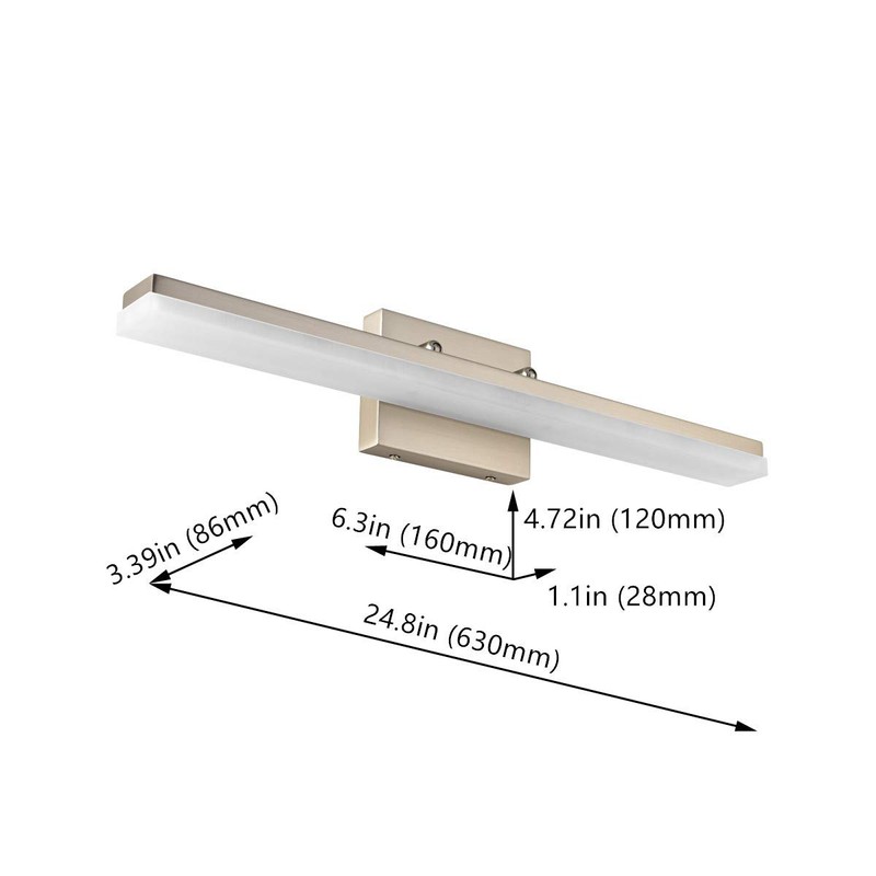 mirrea 24in Modern LED Vanity Light for Bathroom Lighting Dimmable