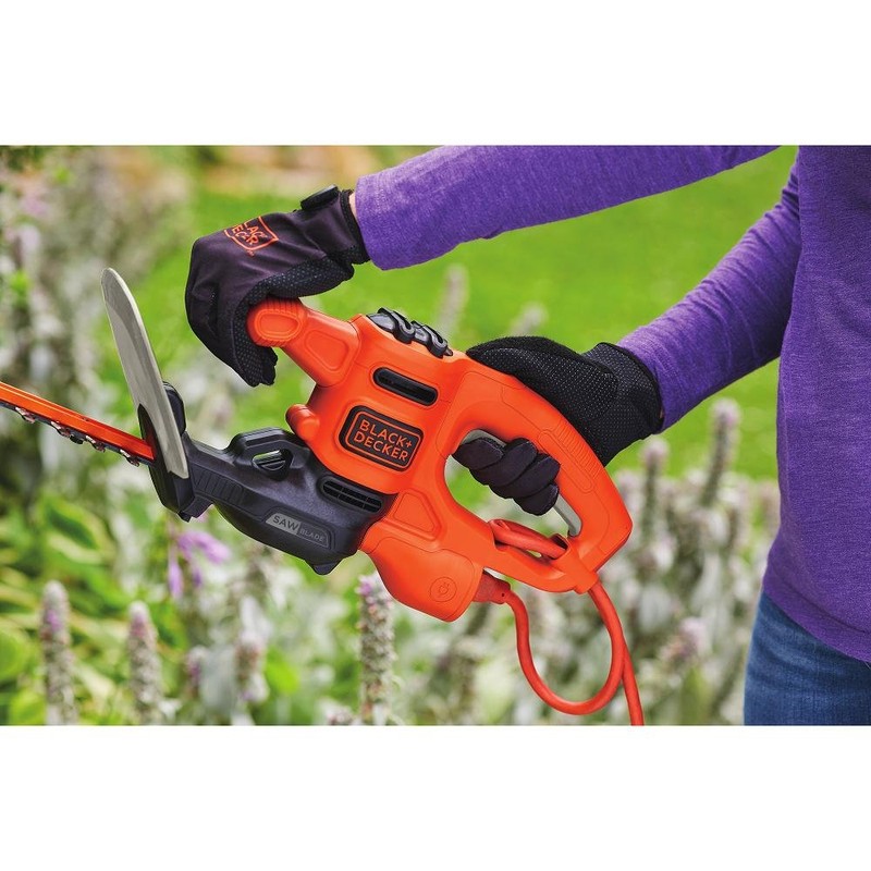 BLACK+DECKER Hedge Trimmer, Dual-Action Blade, 16-Inch (BEHTS125)