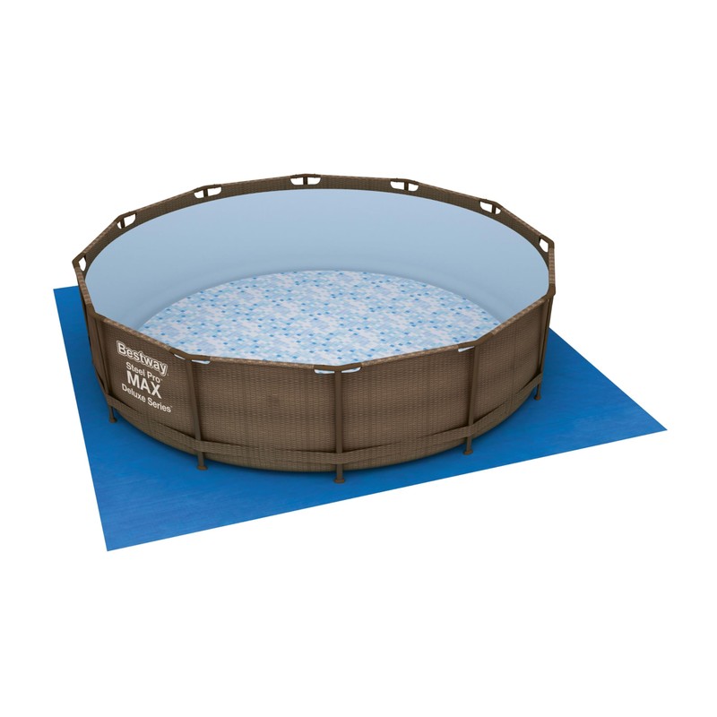 Bestway Above Ground Swimming Pool Ground Cloth, 13' x 13'