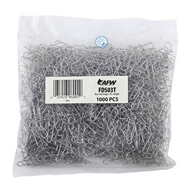 American Fishing Wire Broches de Bloqueo Duo, tamaño #3, 40 LB (18 kg) Prueba, Brillante, 1000 Piezas