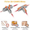 Linkstyle 40PCS Lever Wire Connectors Kit 28-12 AWG, 3 Way