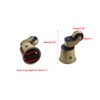 Semetall 4pcs Metal Swivel Round Cup Caster 2.52-Inch Height Swivel