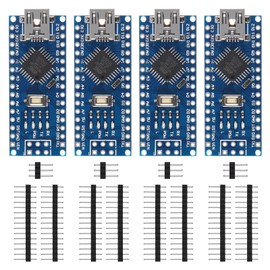 4Pcs for Nano V3.0 ATmega328P Nano Board CH340 5V 16M Micro Microcontroller Board with PIN Headers Pin Unsoldered Compatible with Electronics Development Board Nano 328P Nano 3.0