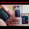 RESET -200 4-Digit Combination Lock with 50 cm Wire Rope,