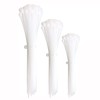 100pc White Plastic Cable Ties, 3 Different Sized Tie Wraps,
