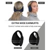Basic Sense 2PCS Extra Wide Plain Earmuff, Navy-Black