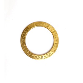 Galaxie Karmaa Golden Color Punjabi Sikh Kara Kada For Men And Women (Golden, 2/14)