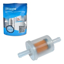 HQRP 2 Pack 691035 Fuel Filter Compatible with Kawasaki 4129 493629 5065 49019-0014 49019-0027 49019-0707 49019-7001 49019-7005 12hp 17.5hp 27hp 35hp Engines, 40 Micron 1/4" Inline Fuel Filter