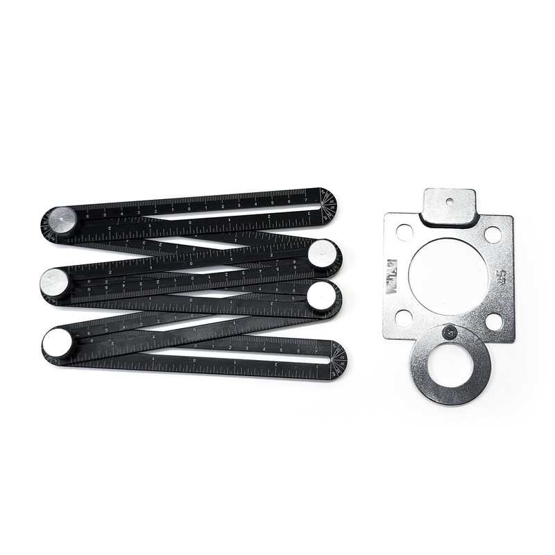 WEITARI Angle Measuring Ruler, 6-Sided Angle Finder Aluminum Alloy Angle