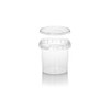 125ml Plastic Tubs Containers Tamper Evident Lids Food grade CLEAR