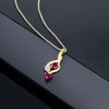 Gem Stone King 18K Yellow Gold Plated Silver Pendant with