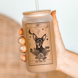 Dog Tarot Card Tumblers, dog mom tumbler,:_Min PIn