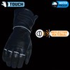 Milwaukee Leather MG7550 Men's Black Cowhide Leather Gauntlet Motorcycle Hand