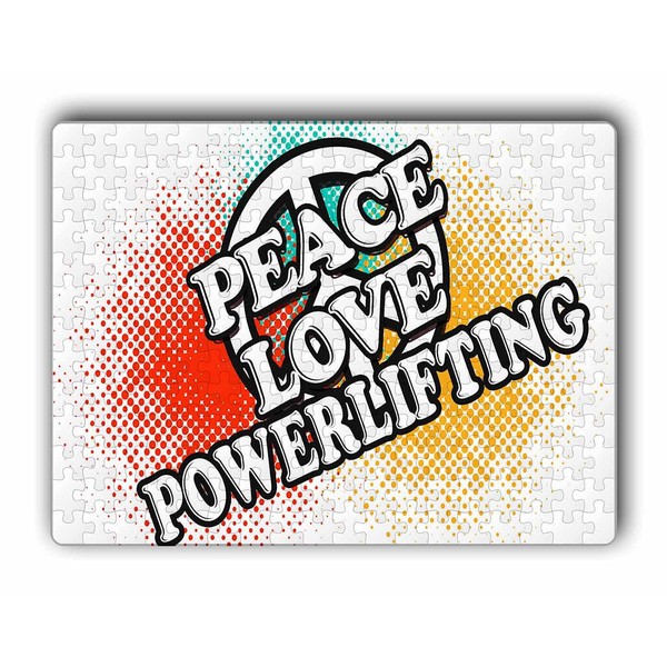 Makoroni -Peace Love Powerlifting - Jigsaw Puzzle 252 pcs, DesL7