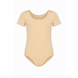 Leotardo infantil para niña con broche en entrepierna (NUDE, CHICO)