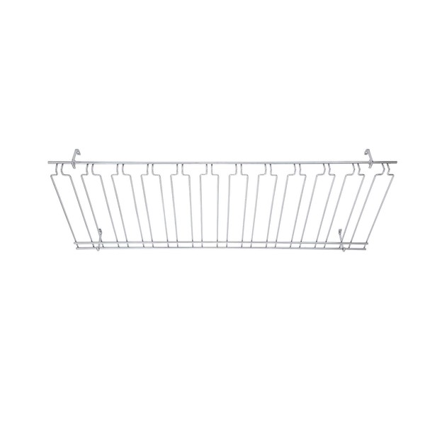 Winco Chrome Plated Overhead Glass Rack, 18-Inch by 48-Inch by 4-Inch