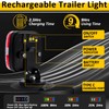 Wodli Wireless Trailer Lights Magnetic, Rechargeable Magnetic LED Tow Light