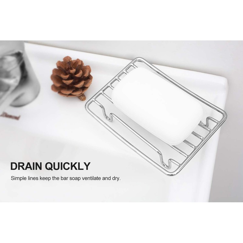 GUUKAR Bar Soap Dish Holder for Shower Bathroom Stainless Steel