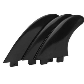 POFET Surfboard Fin Set Black White Green Color Surfboard Fin Set of 3 Fins with base G5 Fin Longboard