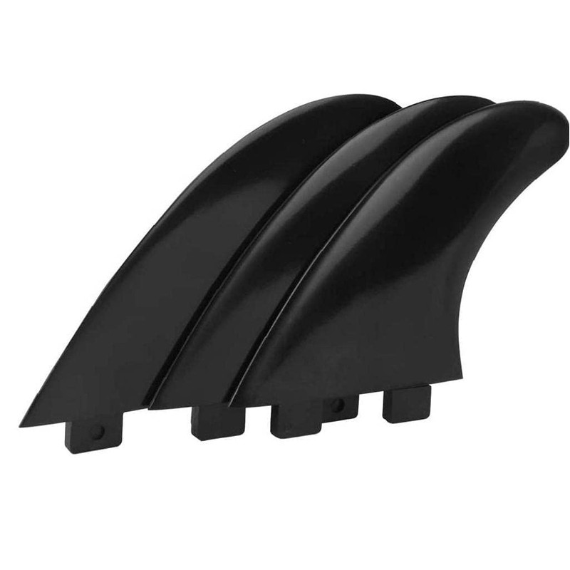 POFET Surfboard Fin Set Black White Green Color Surfboard Fin