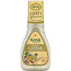 Ken's Steak House Chef's Reserve Creamy Caesar with Roasted Garlic Dressing (9 Fl Oz (Pack of 6))