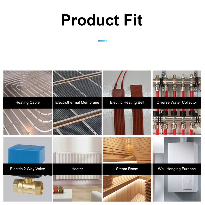 Intelligent Temperature Controller LCD Touchscreen APP Remote Control Bluetooth Smart